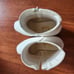White Vegan Leather Zip-Up Block Heel Bootie 7.5