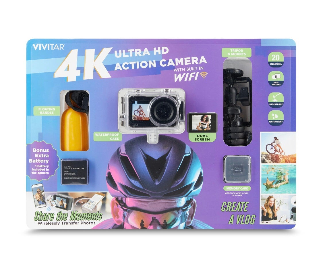 The Vivitar 4K DVR923 Action Camera kit