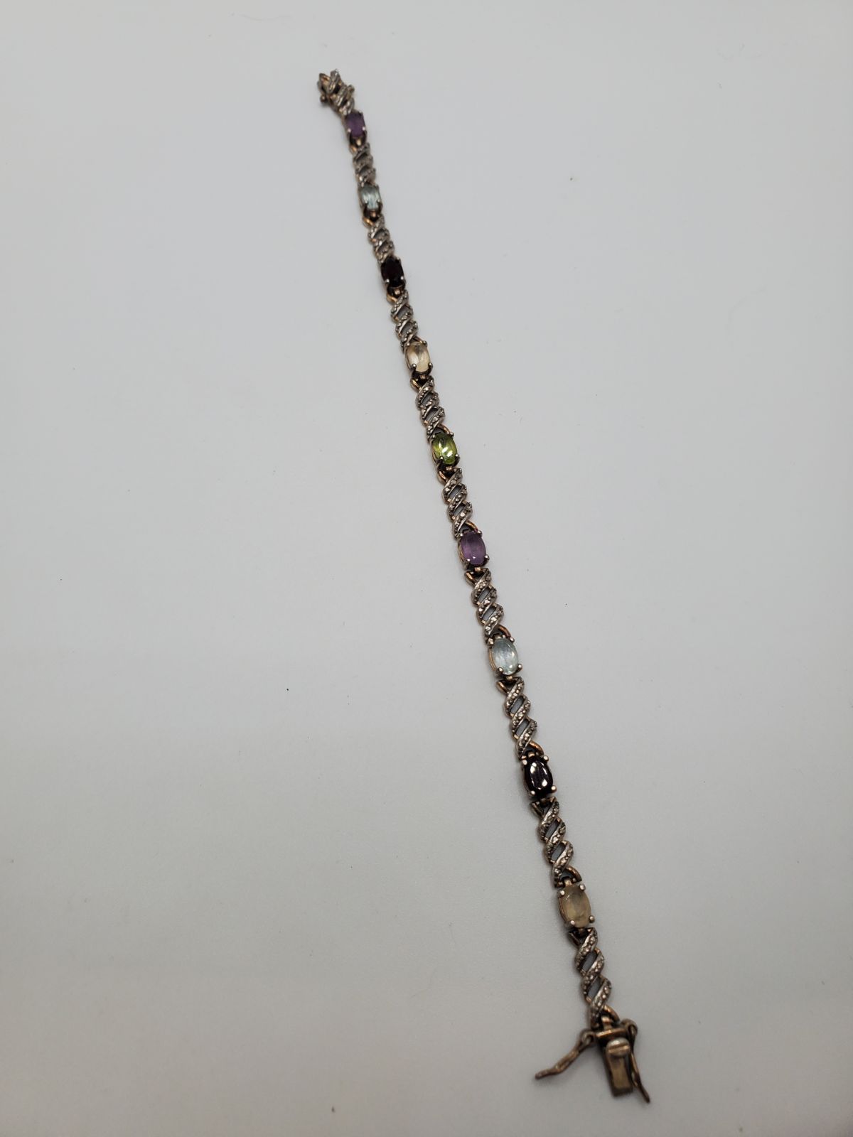 Vintage sterling silver tennis bracelet