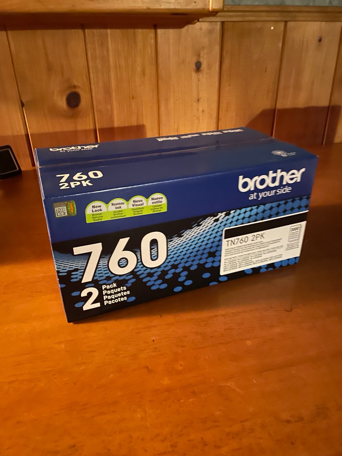 Brother Genuine High-Yield Black Toner Cartridge Twin Pack TN760 2Pk, TN7602PK