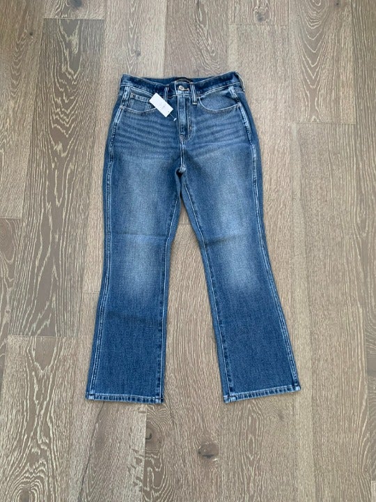 Banana Republic Petite High-Waisted crop boot cut jeans