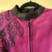Speed and strength, ladies purple, magenta & black motorcycle jacket size small