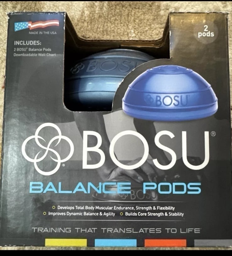 Bosu Trainer BOSU 2-Pack Balance Ball Trainer, 6.5 Inch, Cardio Workout Pod, Cor