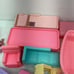 Vintage Mixed Preowned LOT Barbie Pink Furniture Bathtub Accessories Couch