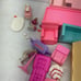 Vintage Mixed Preowned LOT Barbie Pink Furniture Bathtub Accessories Couch