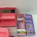 Vintage Mixed Preowned LOT Barbie Pink Furniture Bathtub Accessories Couch