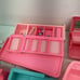 Vintage Mixed Preowned LOT Barbie Pink Furniture Bathtub Accessories Couch