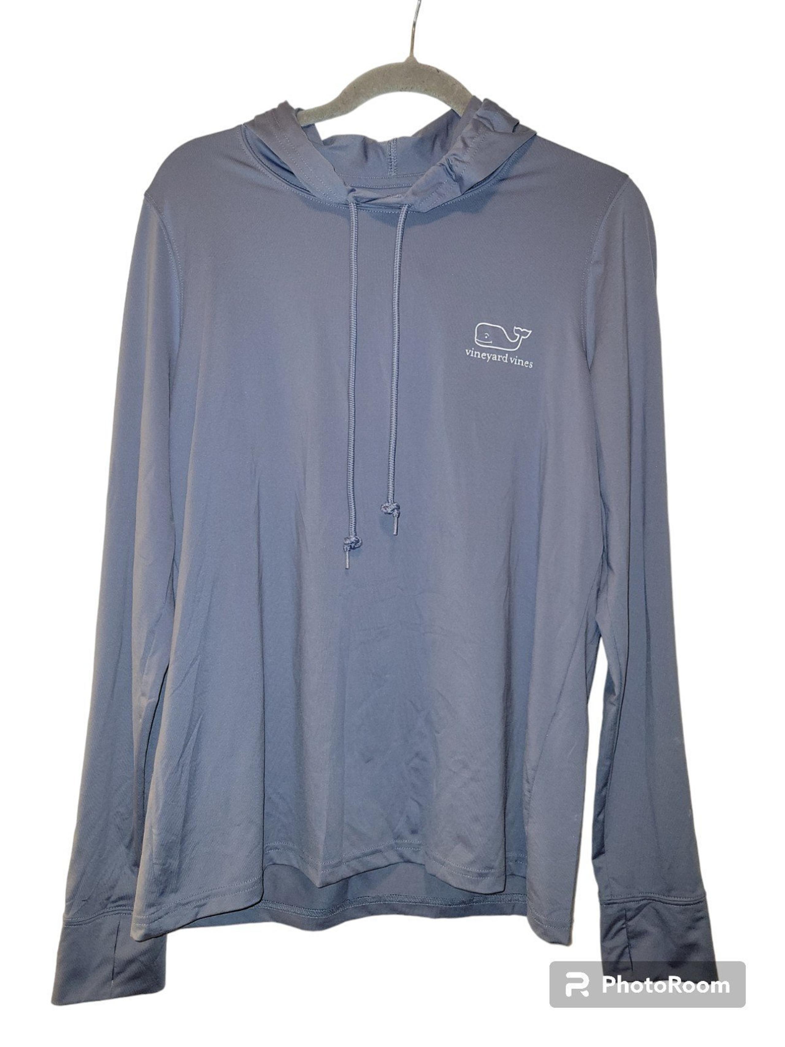 Vineyard Vines, Performance Long Sleeve Shirt, Hood, Thumb Holes,  Women's sz M,
