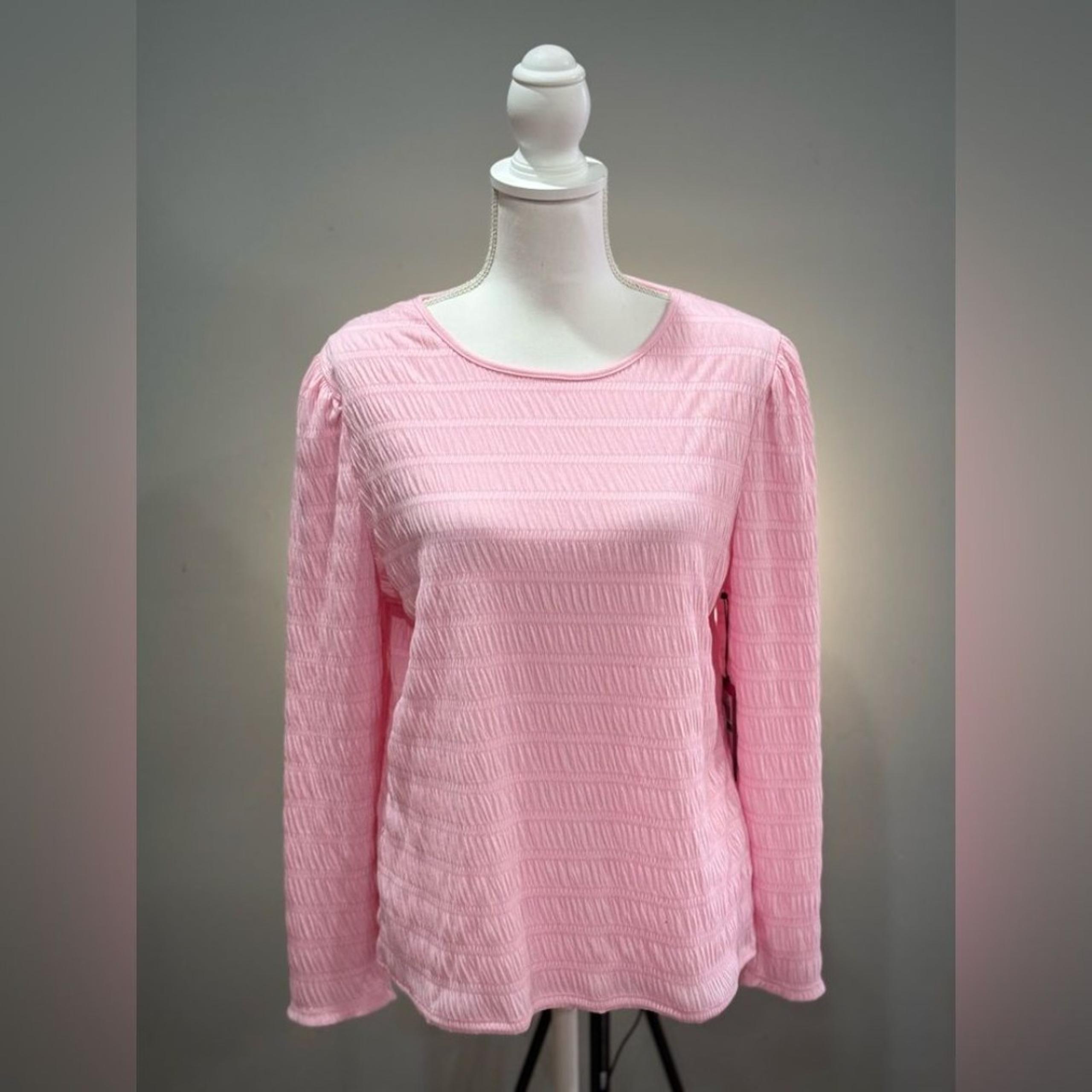 Pink Vince Camuto L/S Top Size L NWT