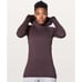 Lululemon Rest Less Hoodie Long Sleeve Pullover Garnet Black Cherry Size 4