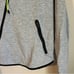 Nike Tech Gray Asymmetrical Zipper Butterfly Back Cropped Hoodie Size Small