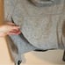 Nike Tech Gray Asymmetrical Zipper Butterfly Back Cropped Hoodie Size Small