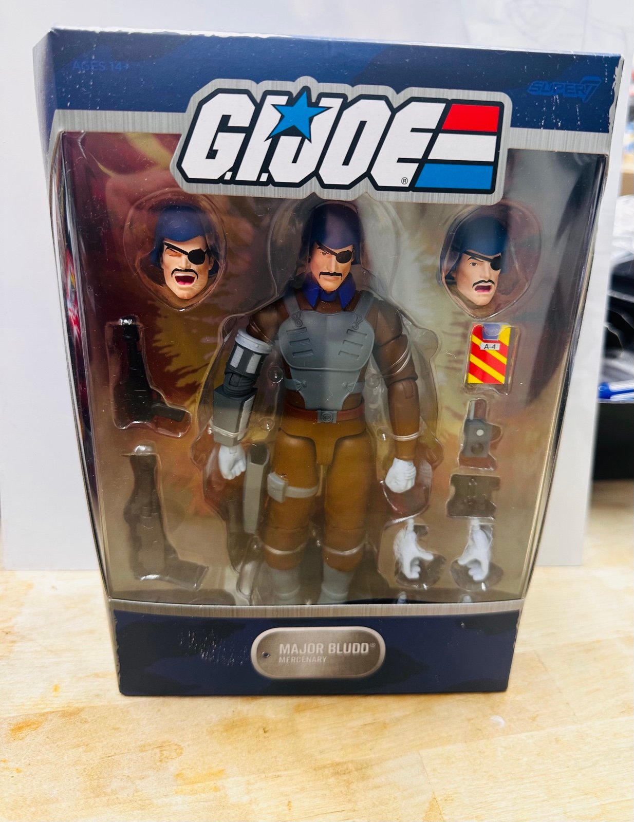 GI JOE SUPER7 ULTIMATES MAJOR BLUDD MERCENARY BRAND NEW ACTION FIGURE