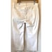 J Crew Women Mid Rise Flare Crop Jeans 32 Raw Hem Stretch White Travel