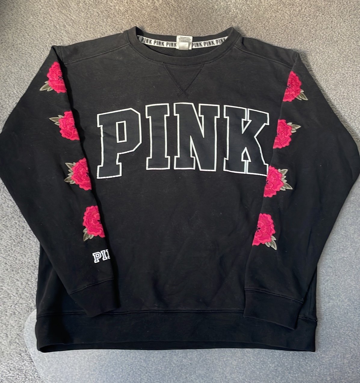 VS PINK Roses Sweatshirt