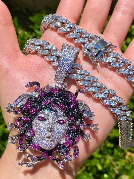 white gold filled Miami Cuban chain