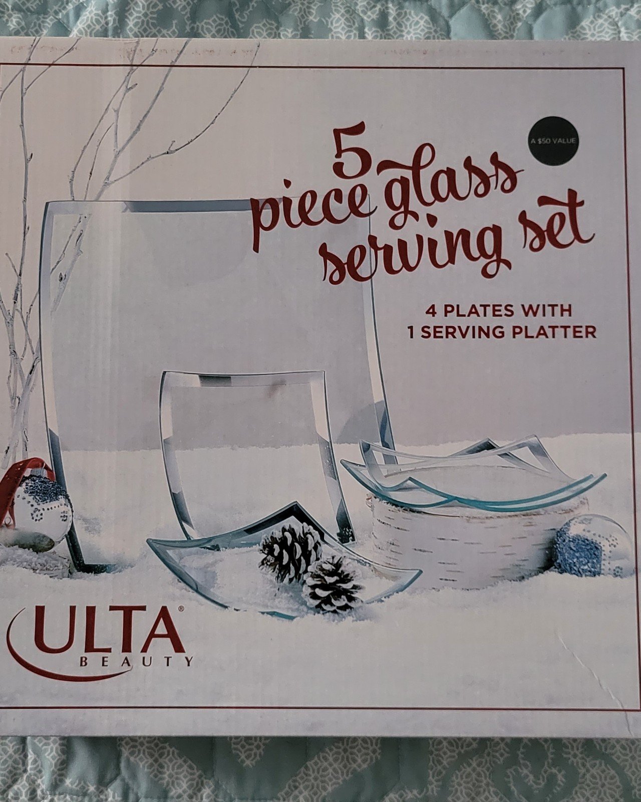 Ulta 5 piece glass serving set