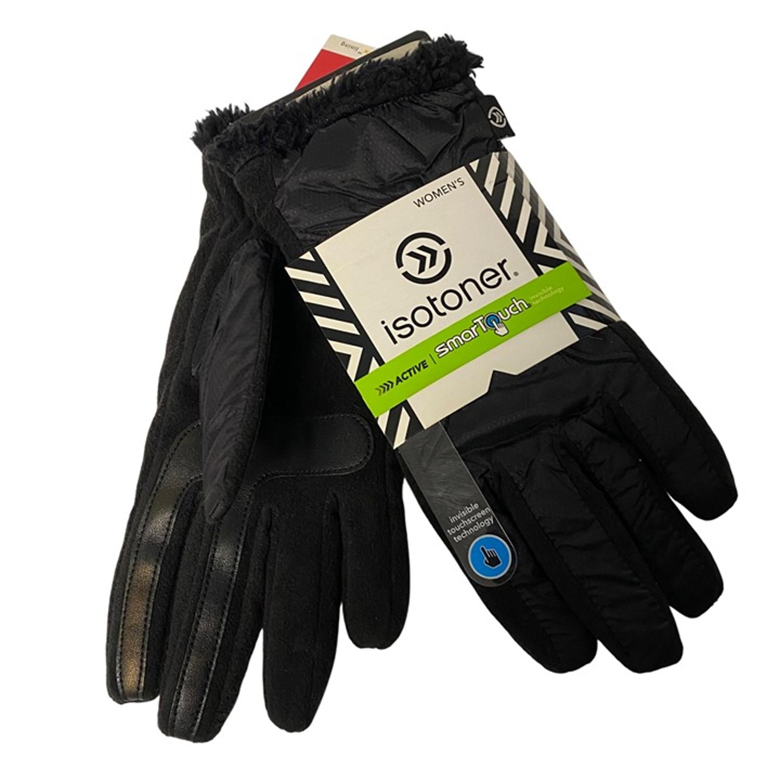 Isotoner Womens Active SmartTouch Gloves Touchscreen Technology L/XL