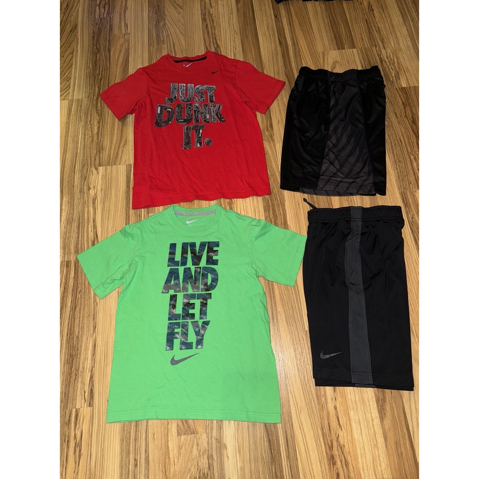 Nike Boys Outfits Sets Y2K Dri-fit Size Small 8 Longer Length Shorts Lot
