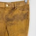 Chico's Faux-Suede Worn Luggage Slim Ankle Pants Carmel Mottled Brown Size 0P