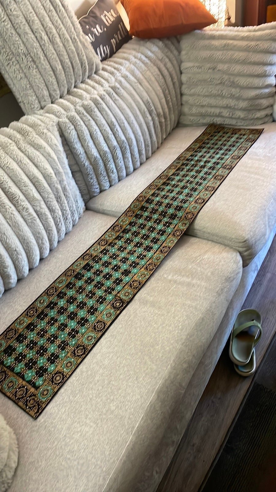 Vintage, authentic Indonesian Baltic design 1963–1965 table runner