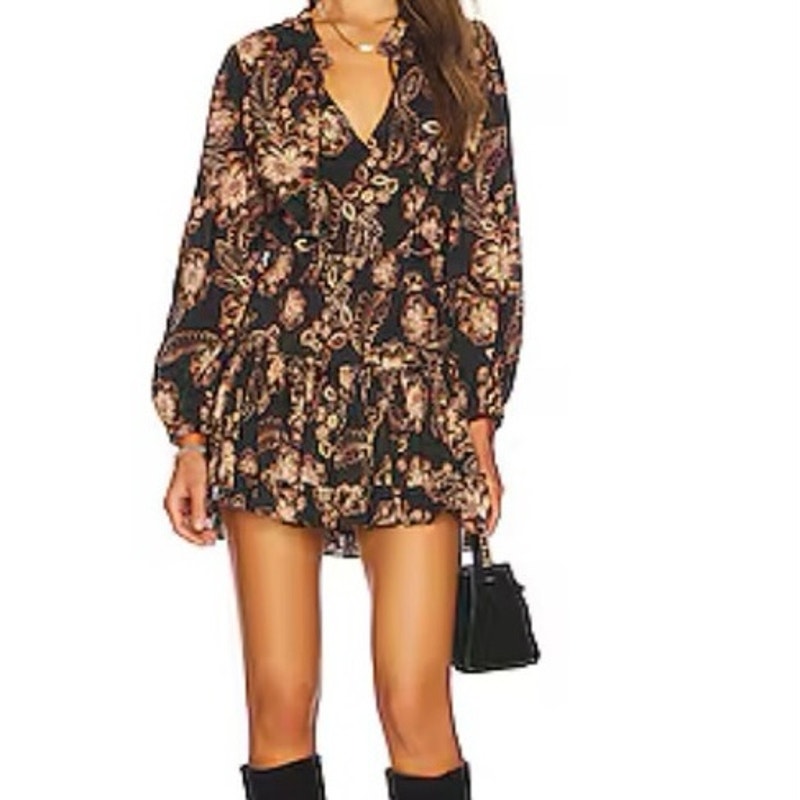 Womens Misa Lorena Floral Mini Dress Size XS EUC!
