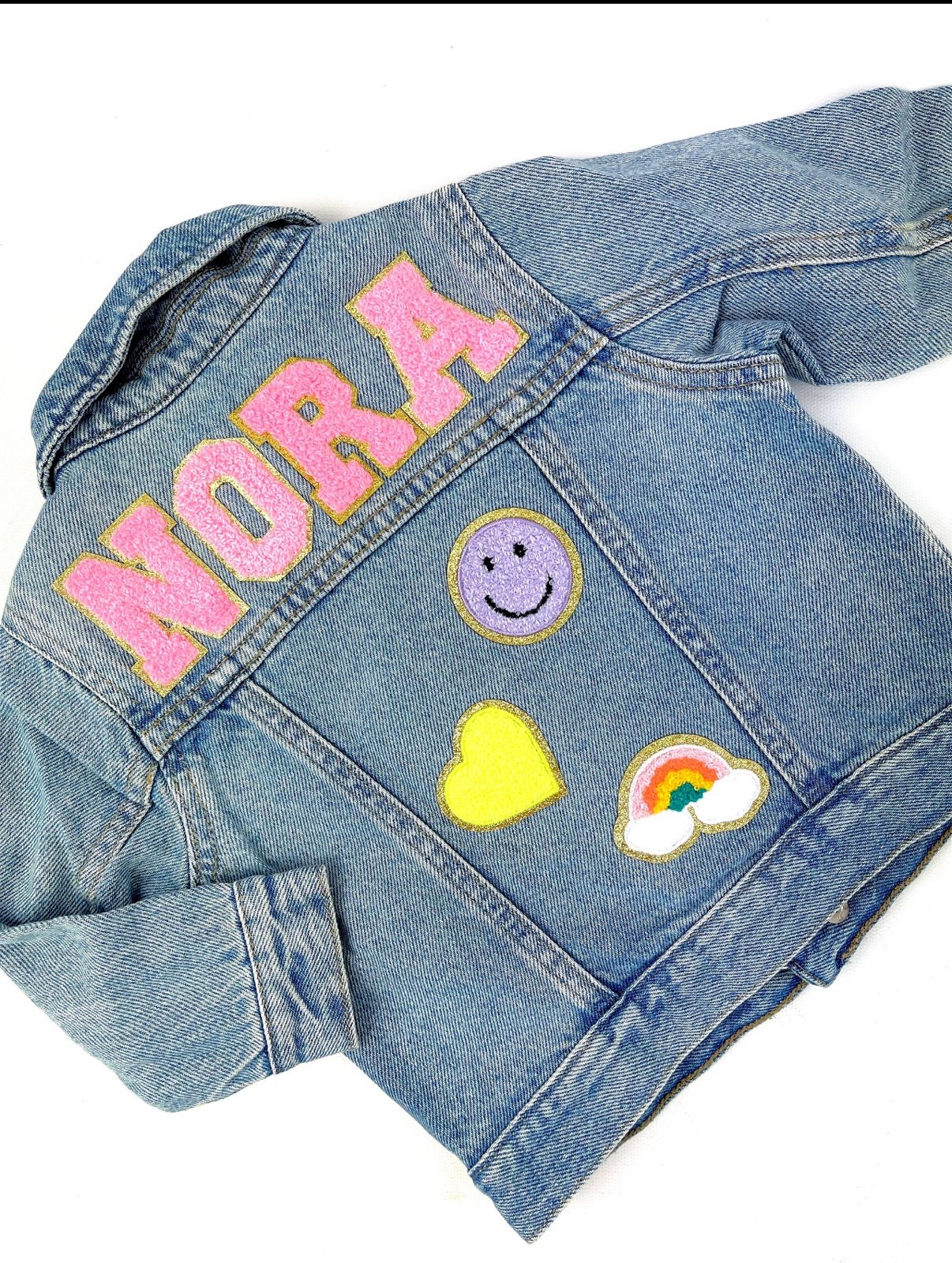Personalized girl’s denim jacket / Custom Name Jacket