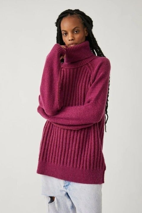 NEW! Free People Women's S Big City Turtleneck Sweater NWT 145