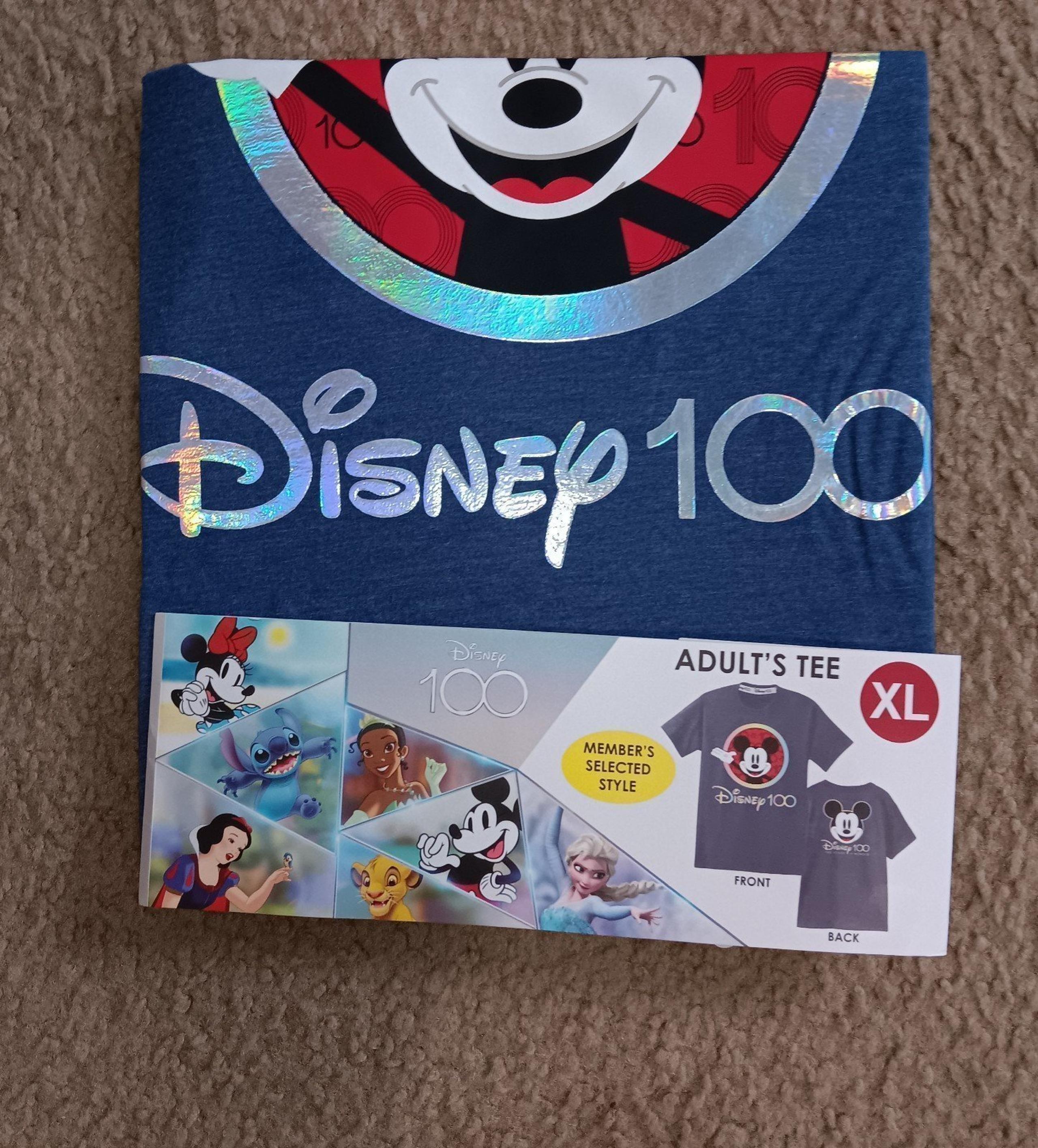 Limited Edition Disney 100 Unisex Adult Crewneck Tshirt XL