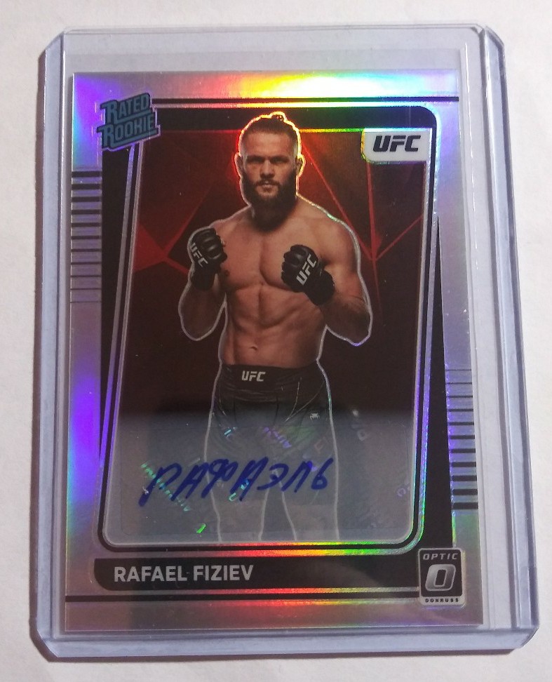2022 Optic UFC Rafael Fiziev Auto Silver Prizm SP