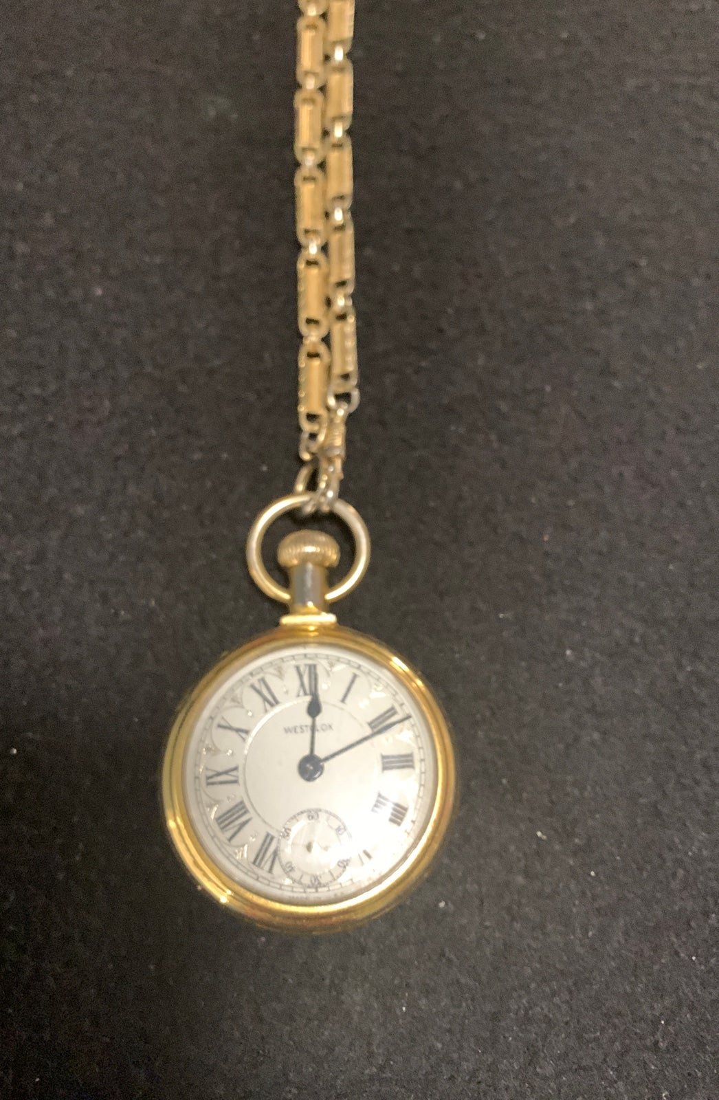 Westclox vintage Train pocket watch for men