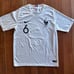 France Soccer Team Nike Away Jersey Small White Stadium Pogba 6 2018 Embroidery