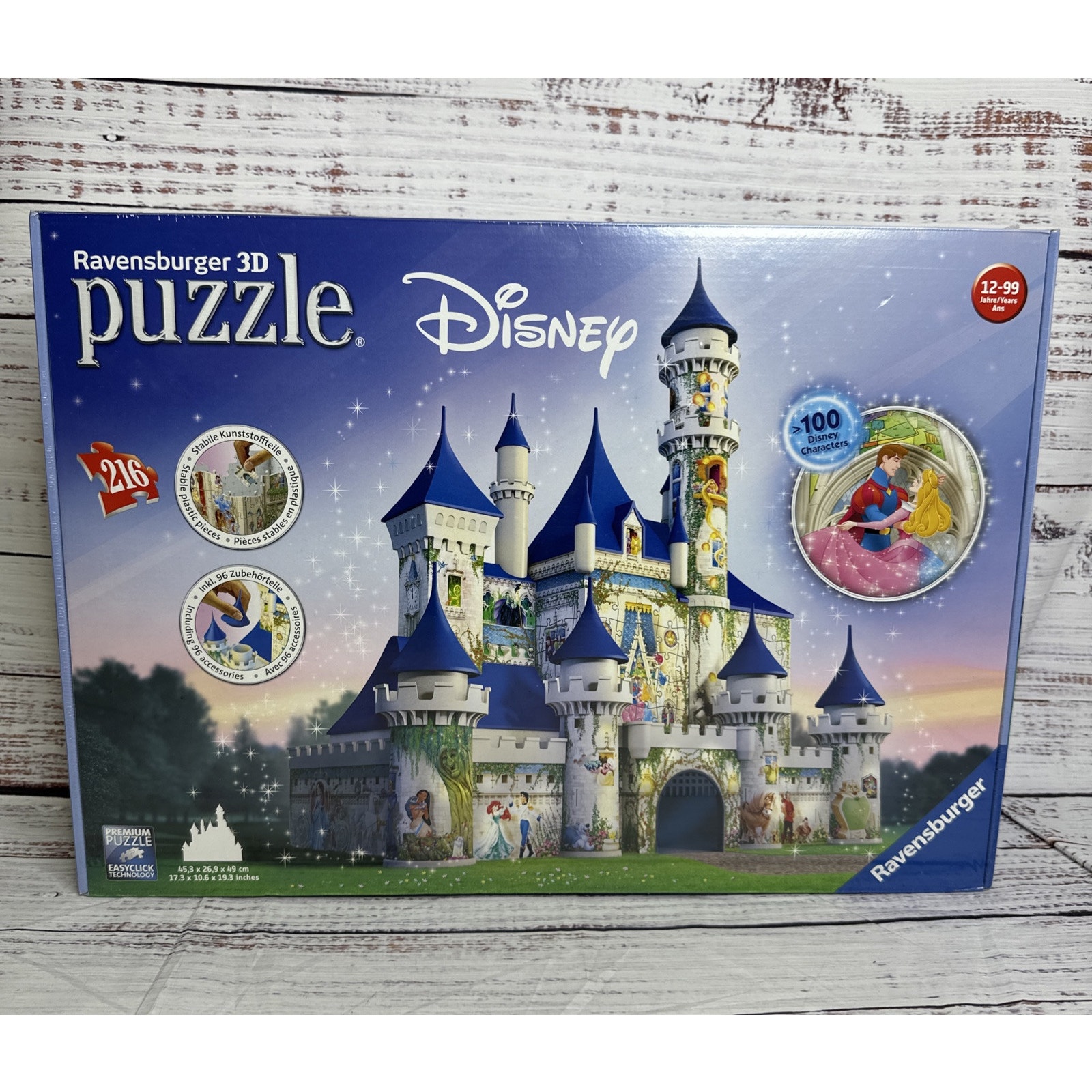 Ravensburger Disney Castle 3D Puzzle Princess Themed 216 pcs Factory Sealed