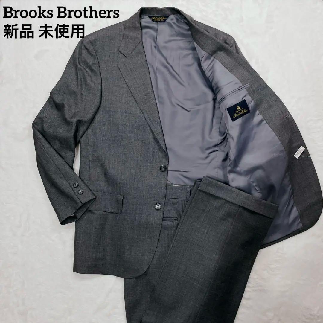 Brooks Brothers Suit, Center Vent, Single Breasted, Notch Lapel, Gray