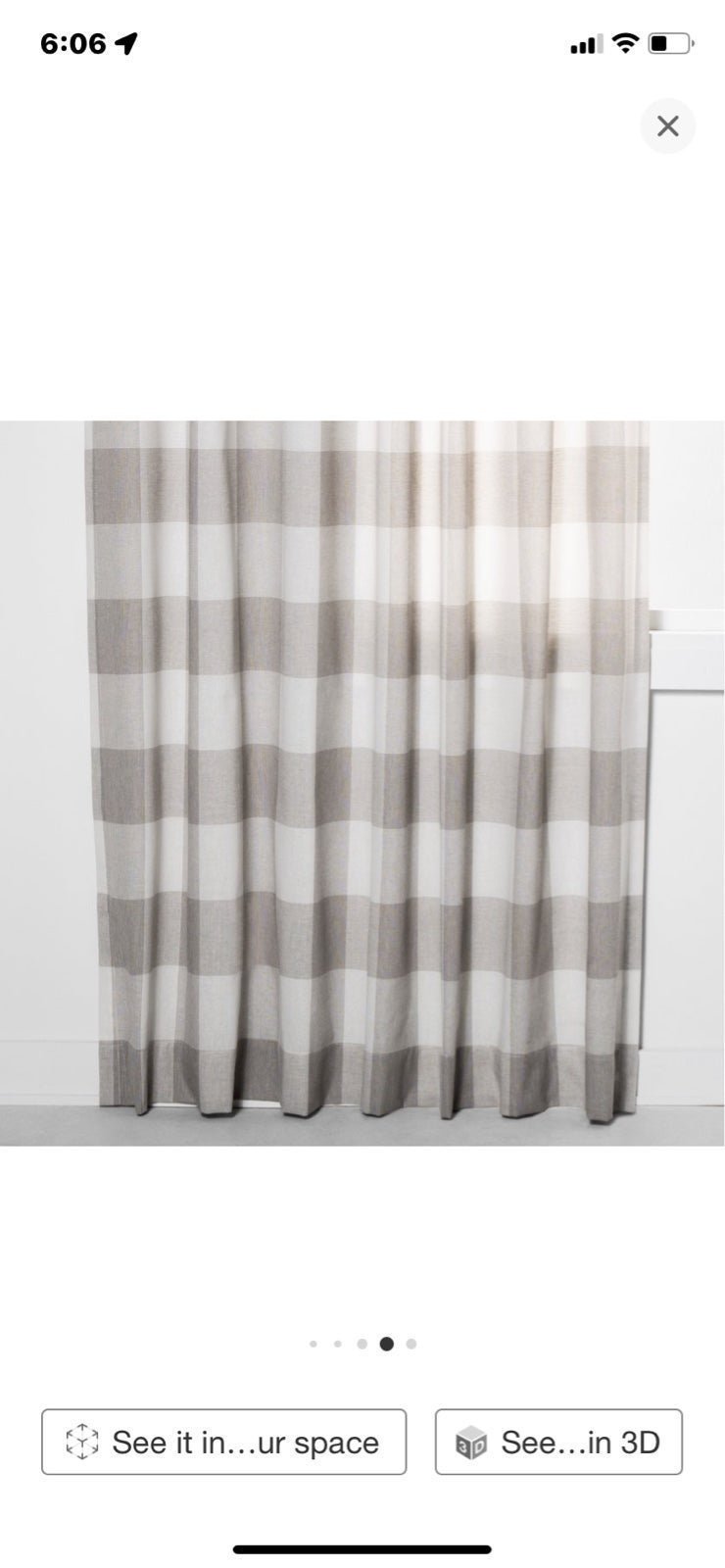 Threshold curtains (6) panels