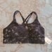 Lululemon Energy Bra Long Line Aquila Black Multi Women Size 12