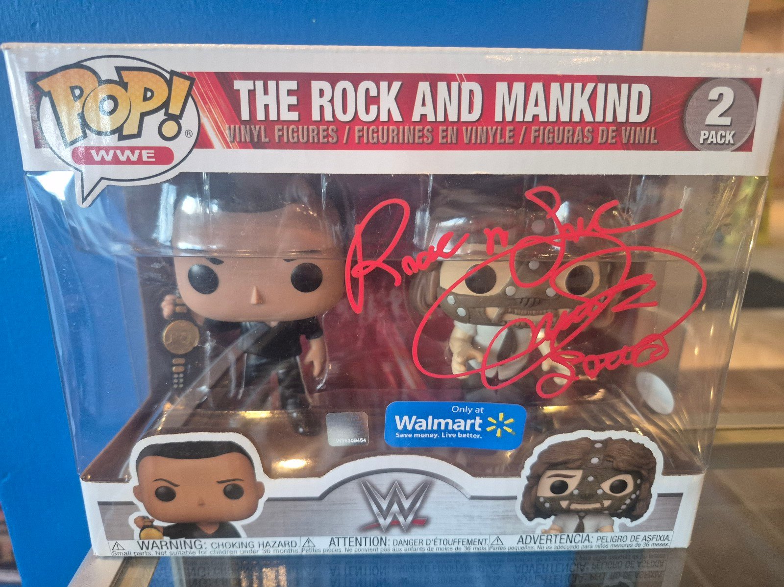 Mankind Autographed WWE Funko Pop