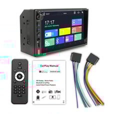 7 Double 2DIN Car MP5 Carplay Player Bluetooth Touch Screen Stereo Radio FM