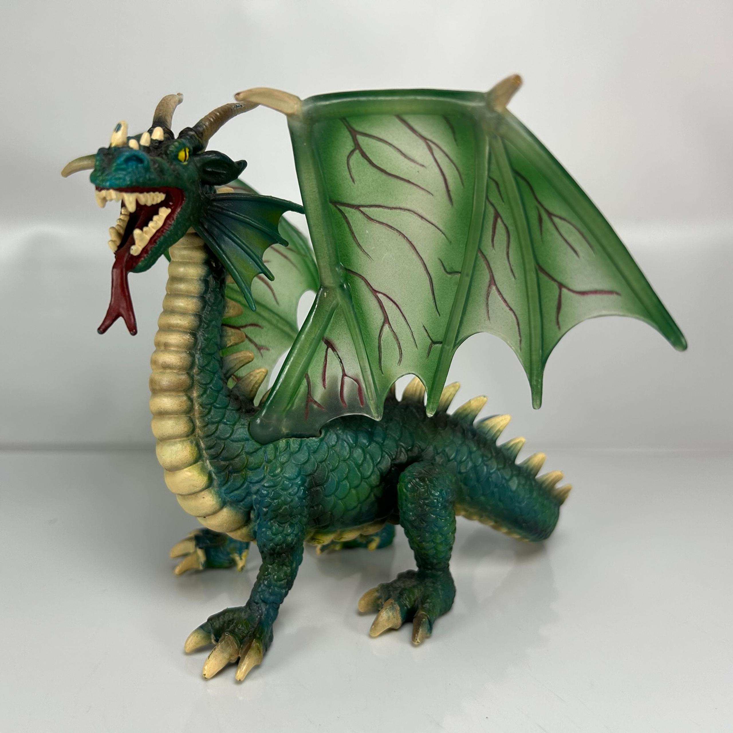 2003 Dragon Green Schleich Drache Figure Castle Collectible Action Figure Retire