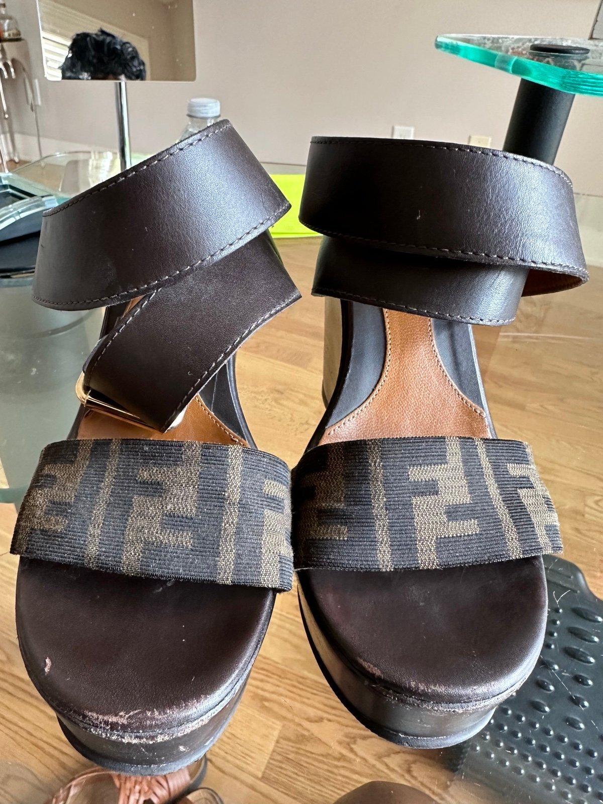 Fendi wedge sandals