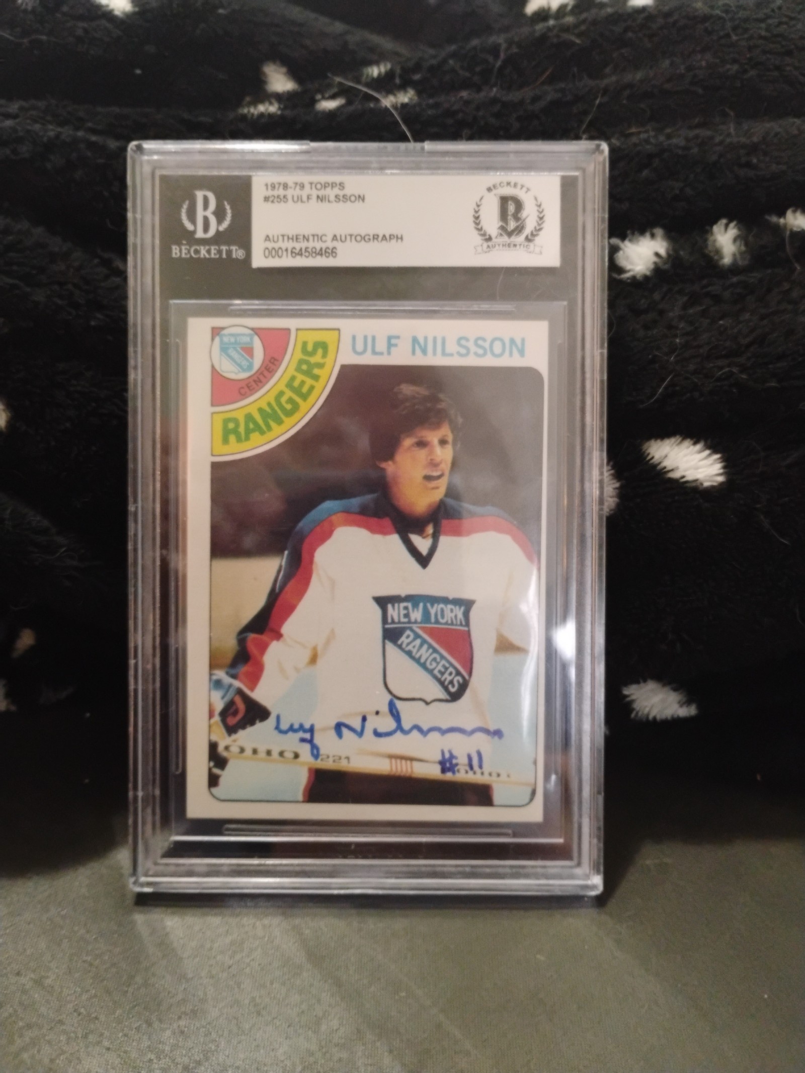 1978-79 Topps Ulf Nilsson autograph authenticated by Beckett!
