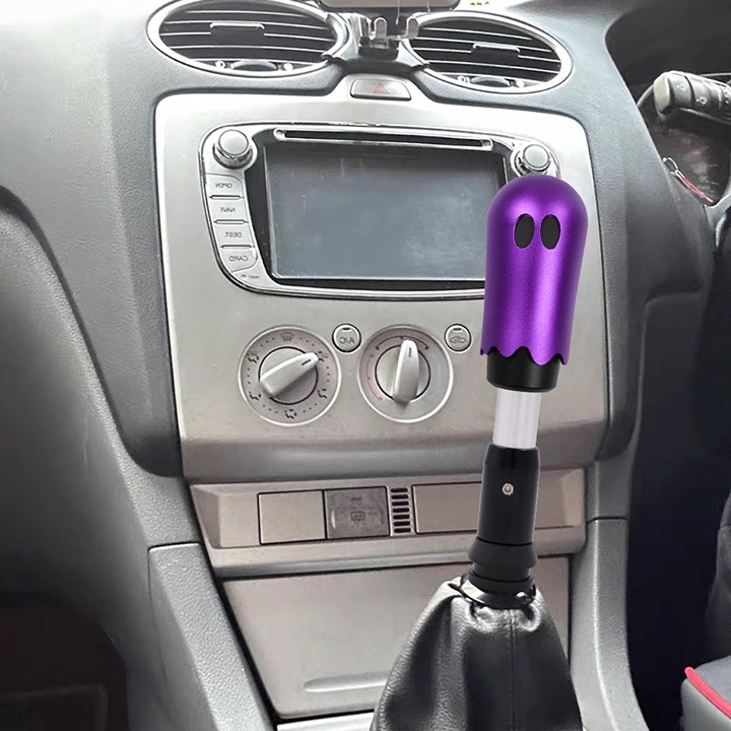 New Universal Ghost Aluminum Purple Automatic Gear Shift Knob Shifter Lever Head