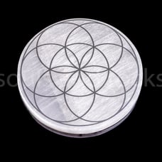 Seed of Life Selenite Plate