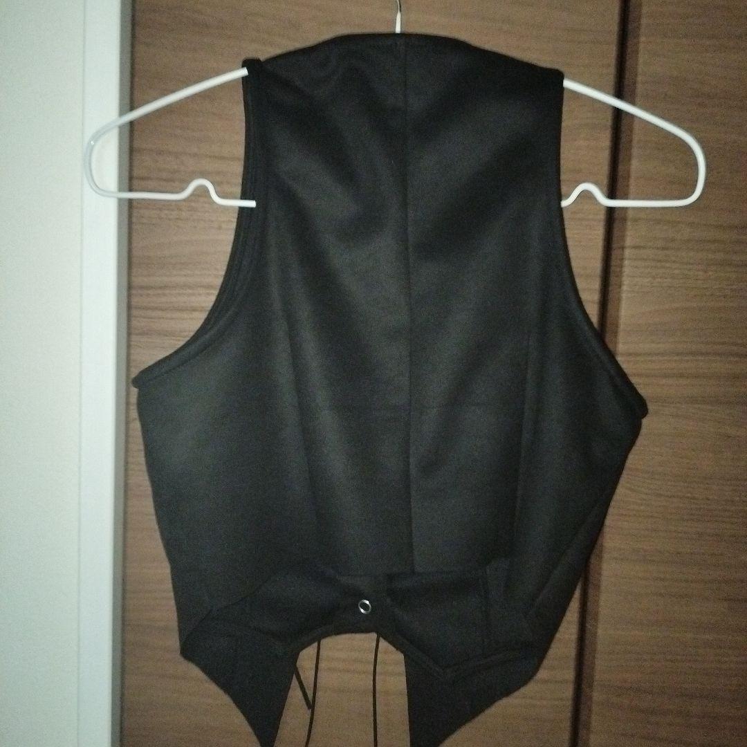 THEREDTHREAD / ザレッドスレッド】S cow lace up vest