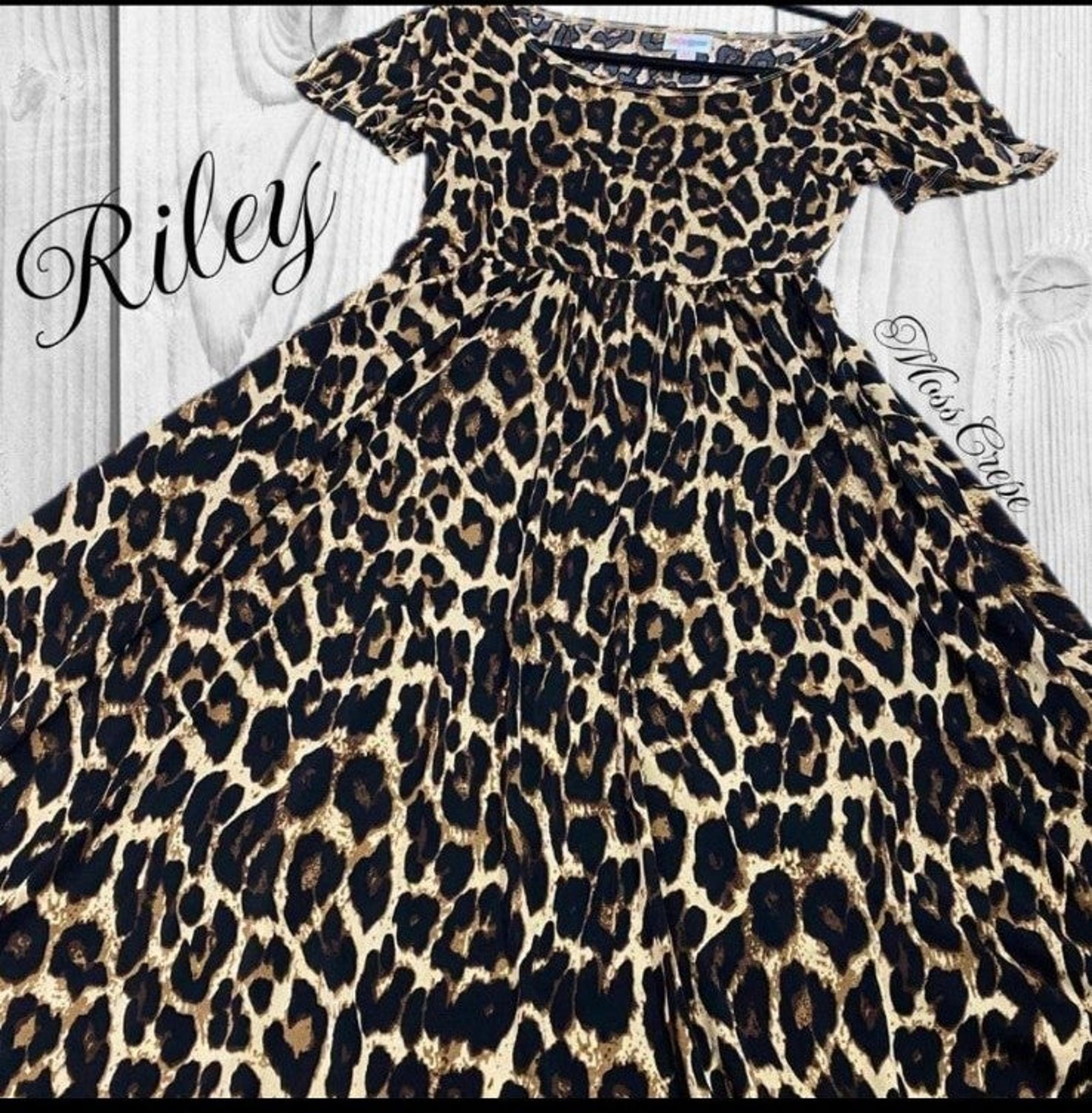 3XL Leopard Riley Empire Waist Dress - LuLaRoe