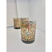 Vintage Gold and Black Scroll on Smoke 2 Old Fashioned Glasses Drinkware