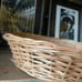 Vintage Basket Round Willow Wicker shallow dish 16”