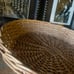 Vintage Basket Round Willow Wicker shallow dish 16”