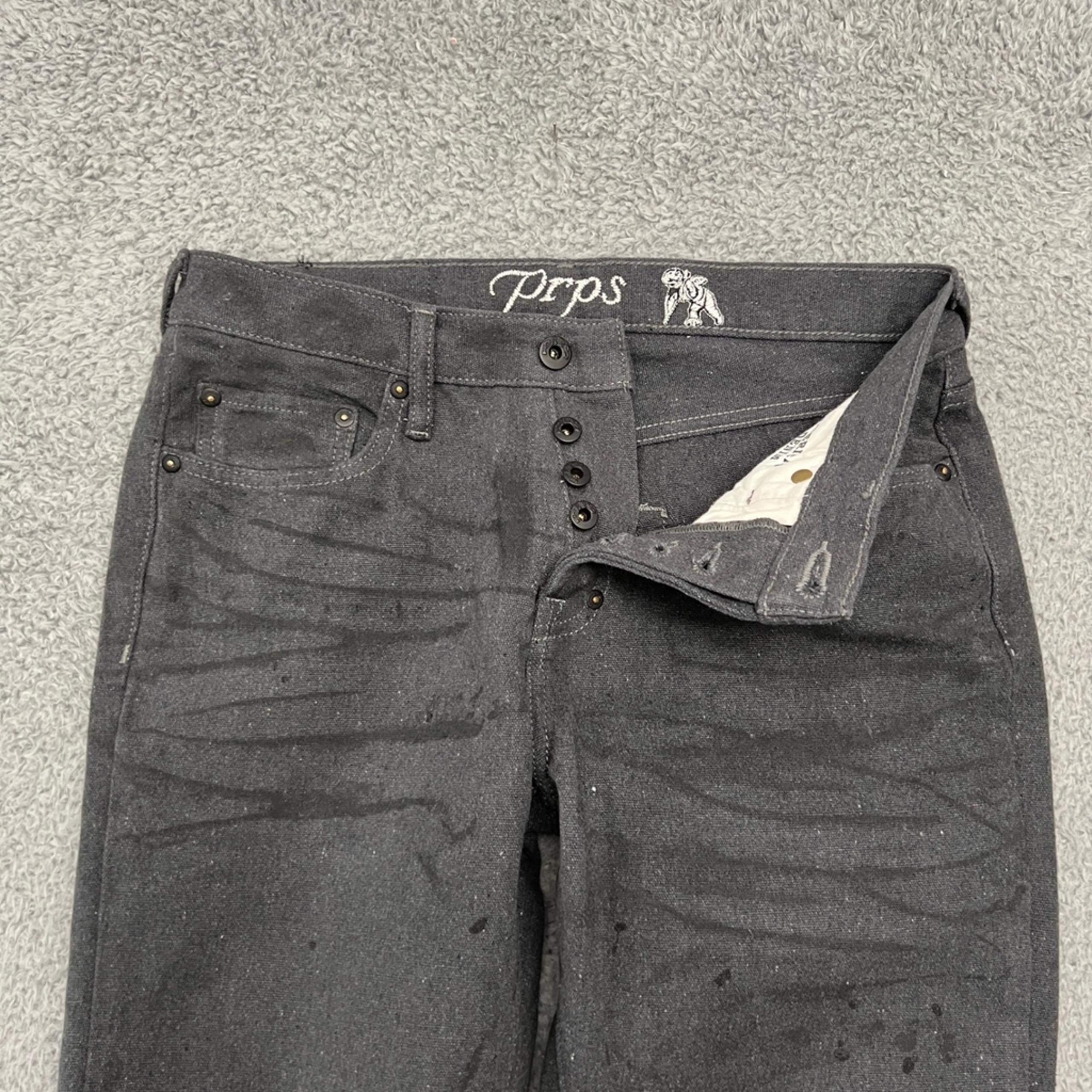 PRPS Jeans Mens 29 Black Winsor Foundation Denim Straight Leg Casual Travel