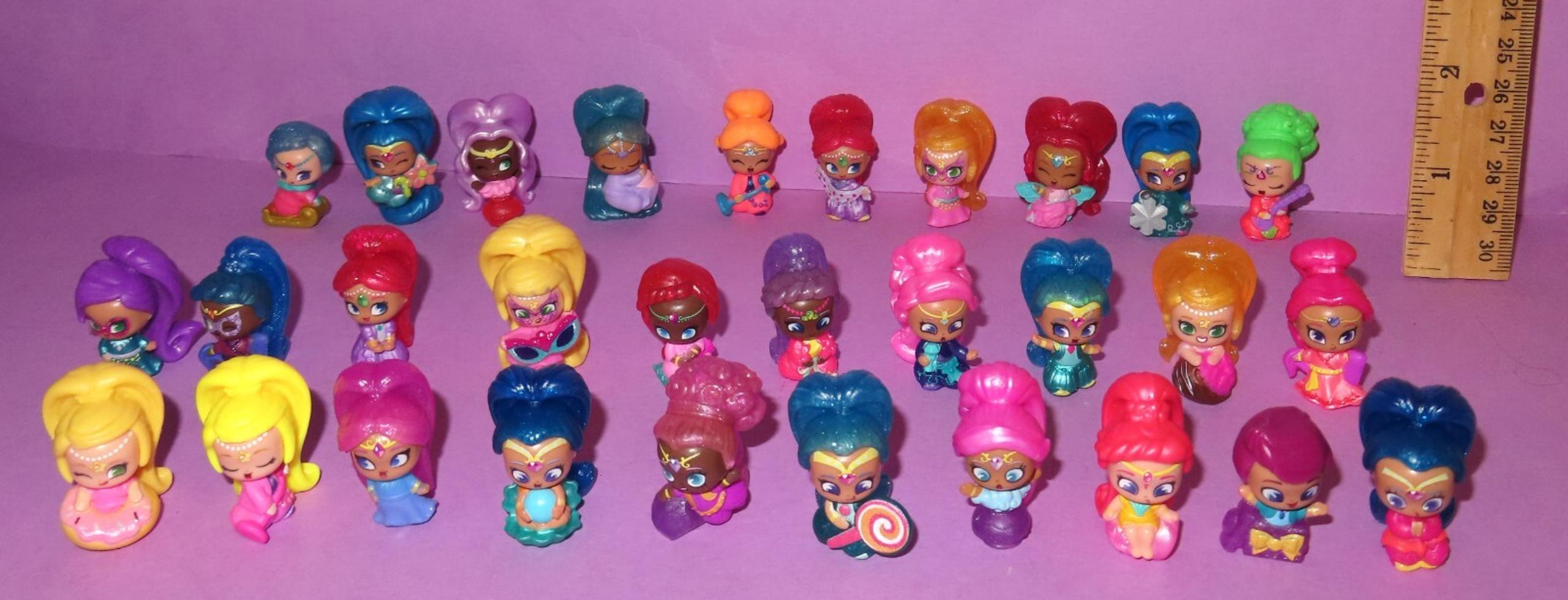 Teenie Genie Shimmer Shine Genies 30 piece Mini Figure Lot Nickelodeon